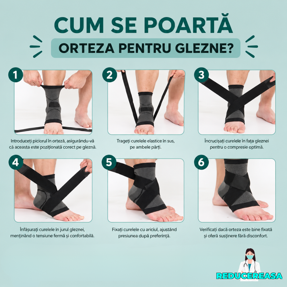 Orteza de glezne - 1+1 GRATIS
